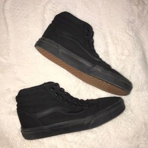 All Black High-Top Vans